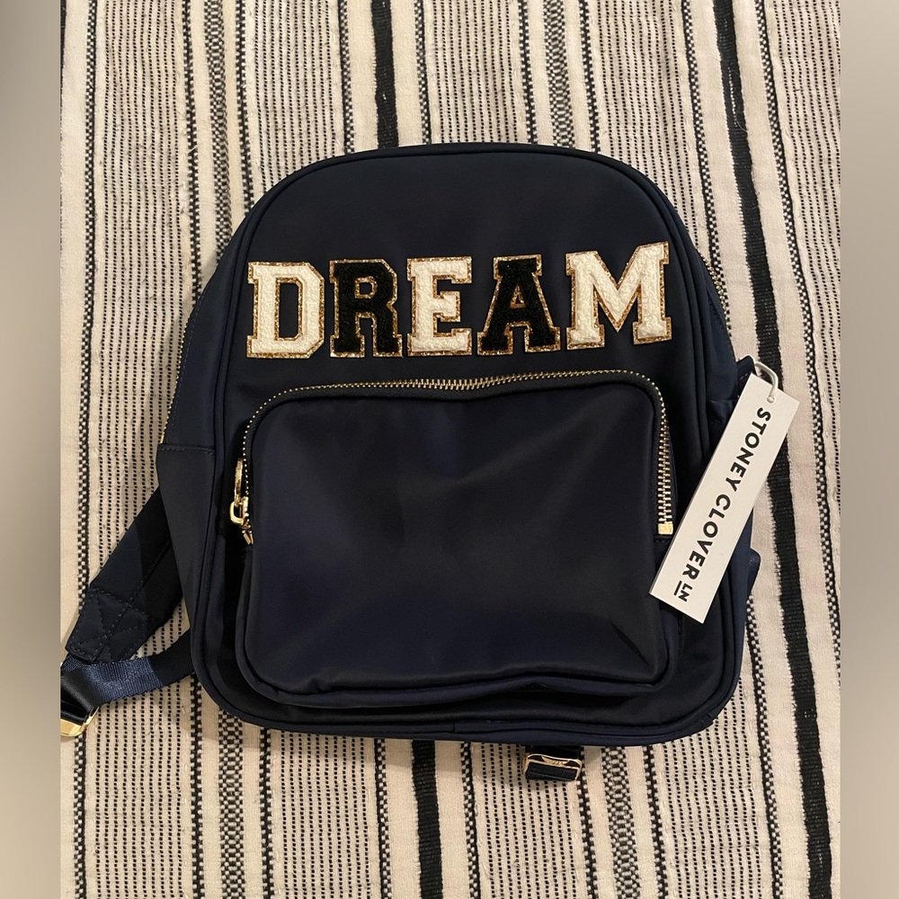 NWT - Stoney Clover Lane Sapphire Mini Backpack with DREAM Patches 🏰